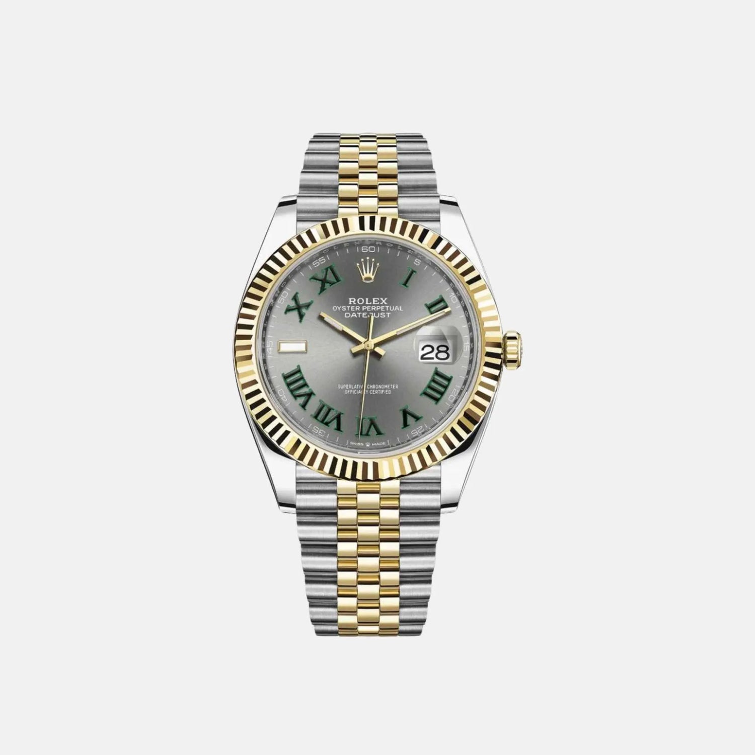Rolex Datejust 41 126333 SLGRJ Slate Green Roman Dial Jubilee