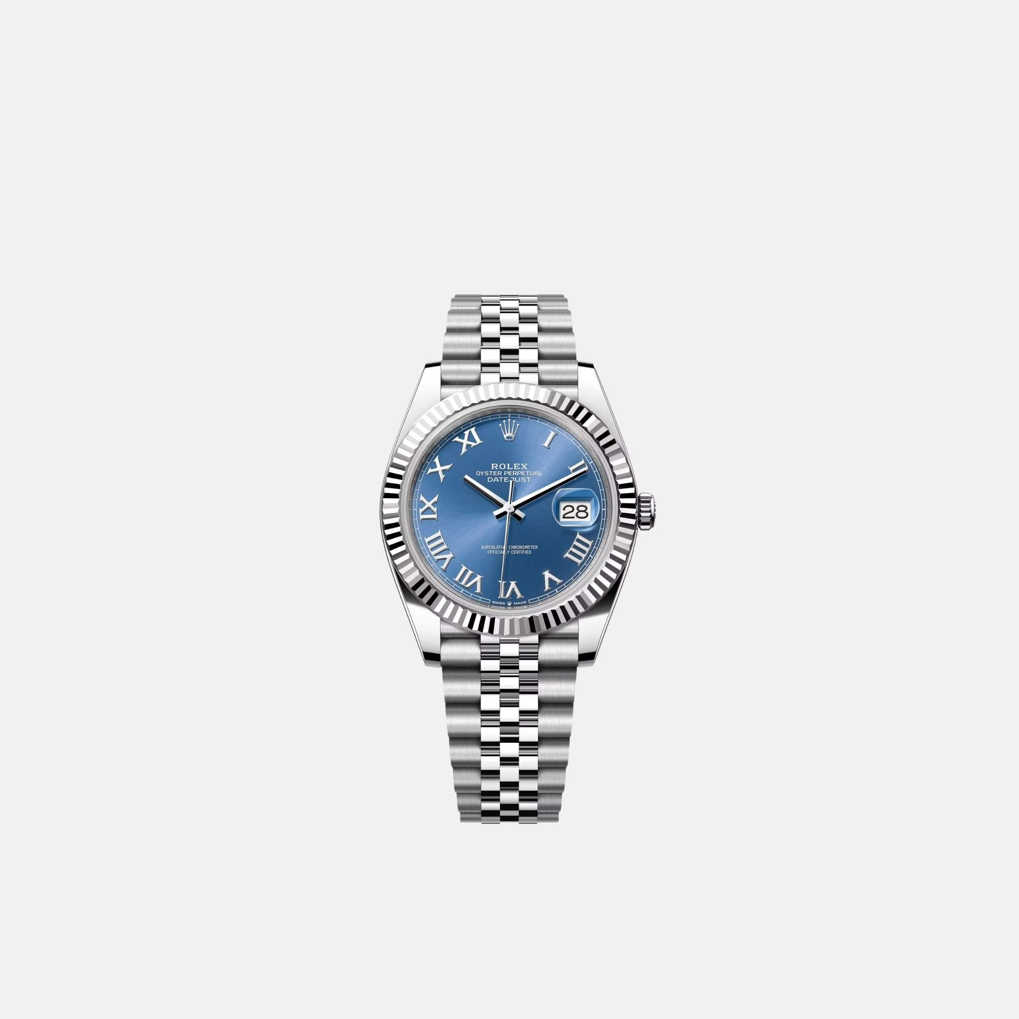Rolex Datejust 41 126334-0026 Blue Roman Dial Men&
