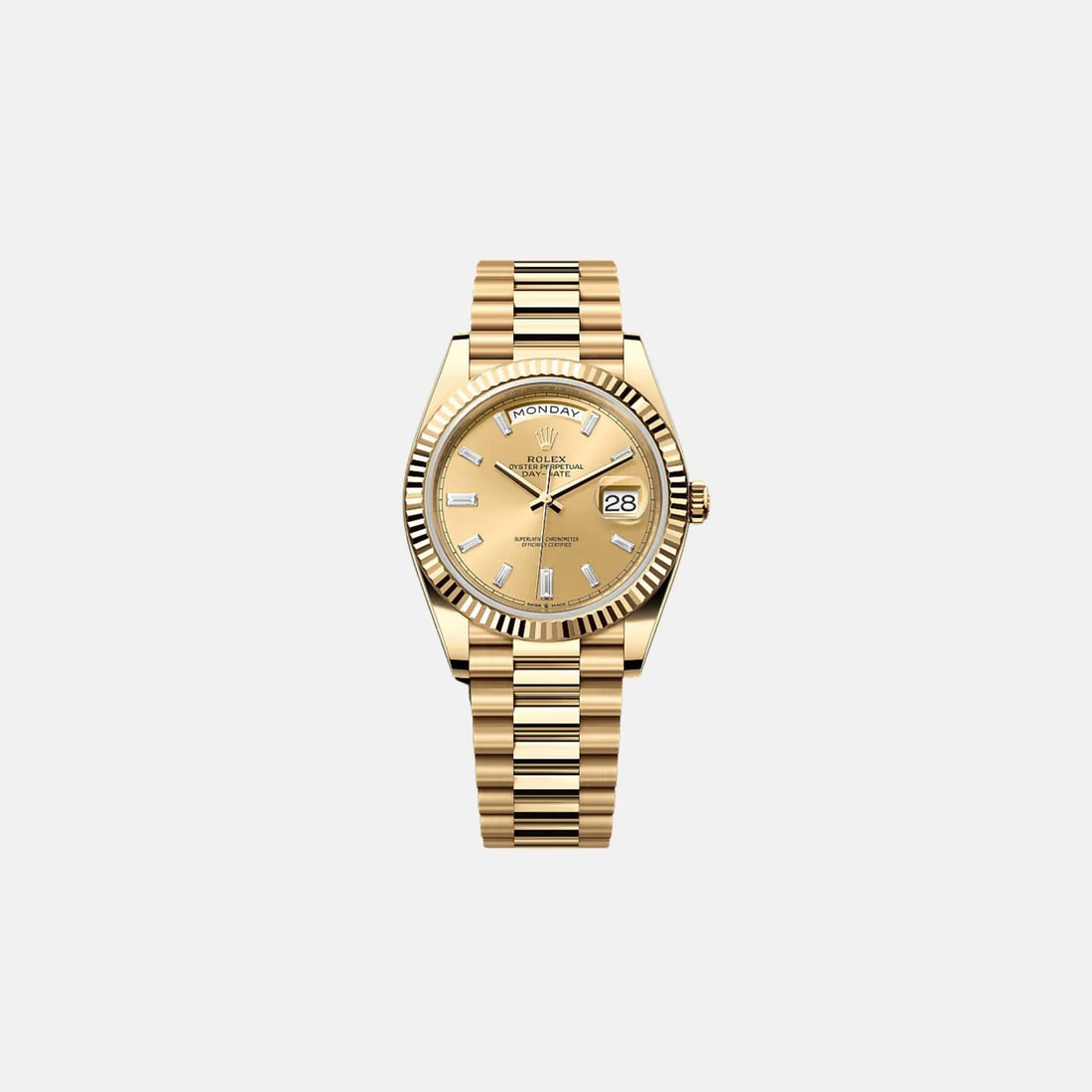 Rolex Day-Date 40 228238-0005 Champagne Dial Yellow Gold