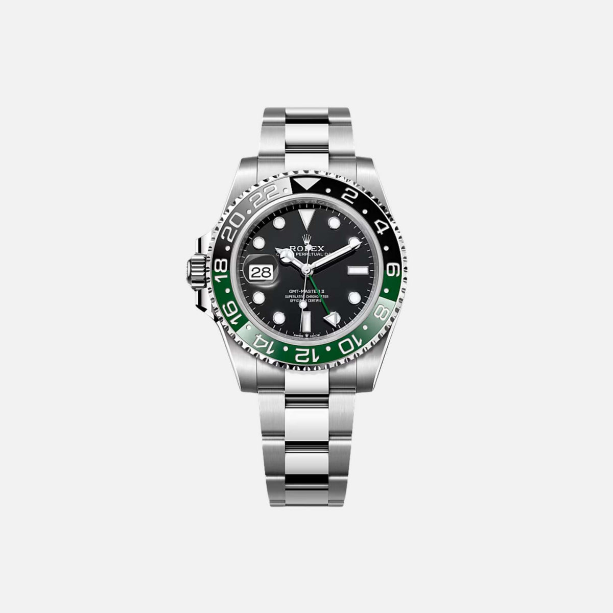 ساعة Rolex GMT-Master II Ref. 126720VTNR-0001 Sprite بقرص أسود وسوار Oyster
