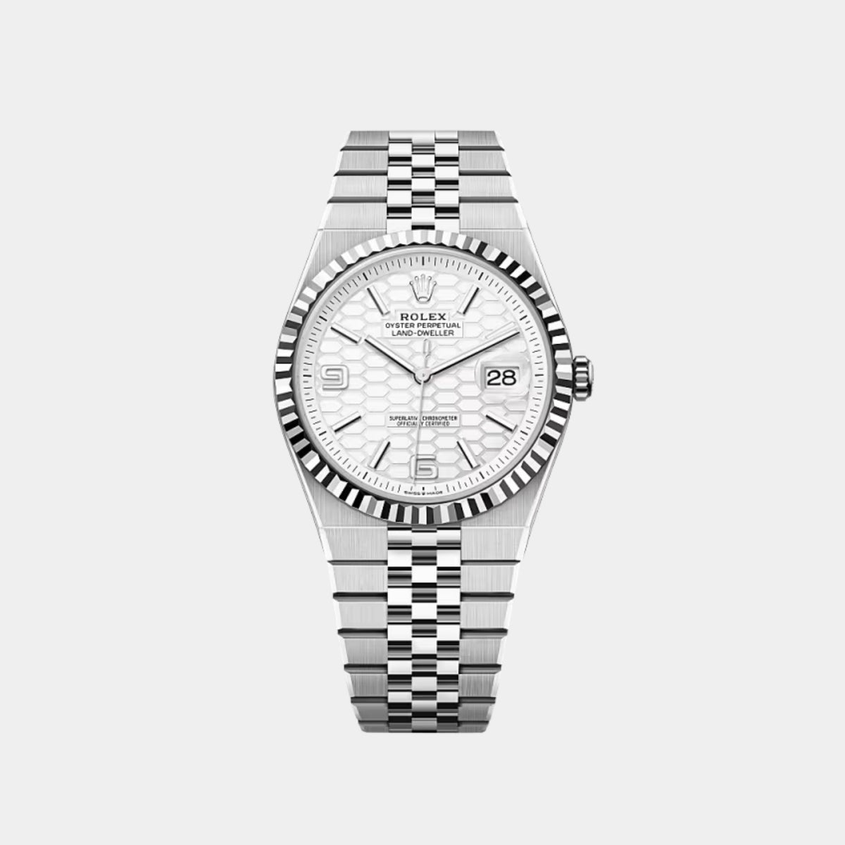 Land-Dweller 40 Oystersteel And White Gold Ref: 127334