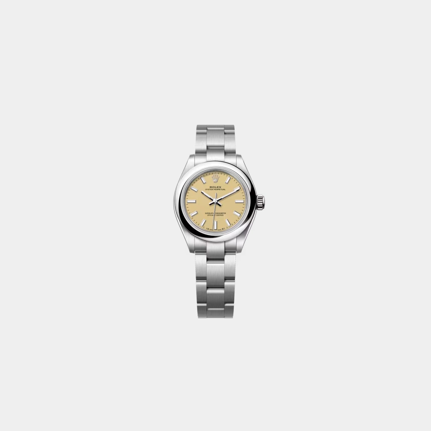 Oyster Perpetual 28 Oystersteel Beige Ref. 276200-0007