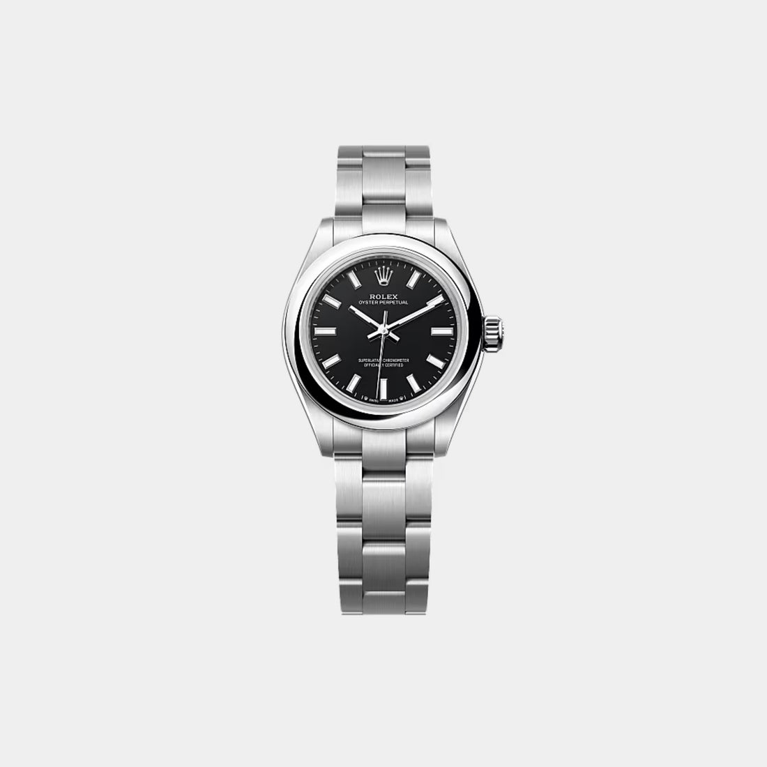 Rolex Oyster Perpetual 28 Oystersteel Black Ref. 276200-0010