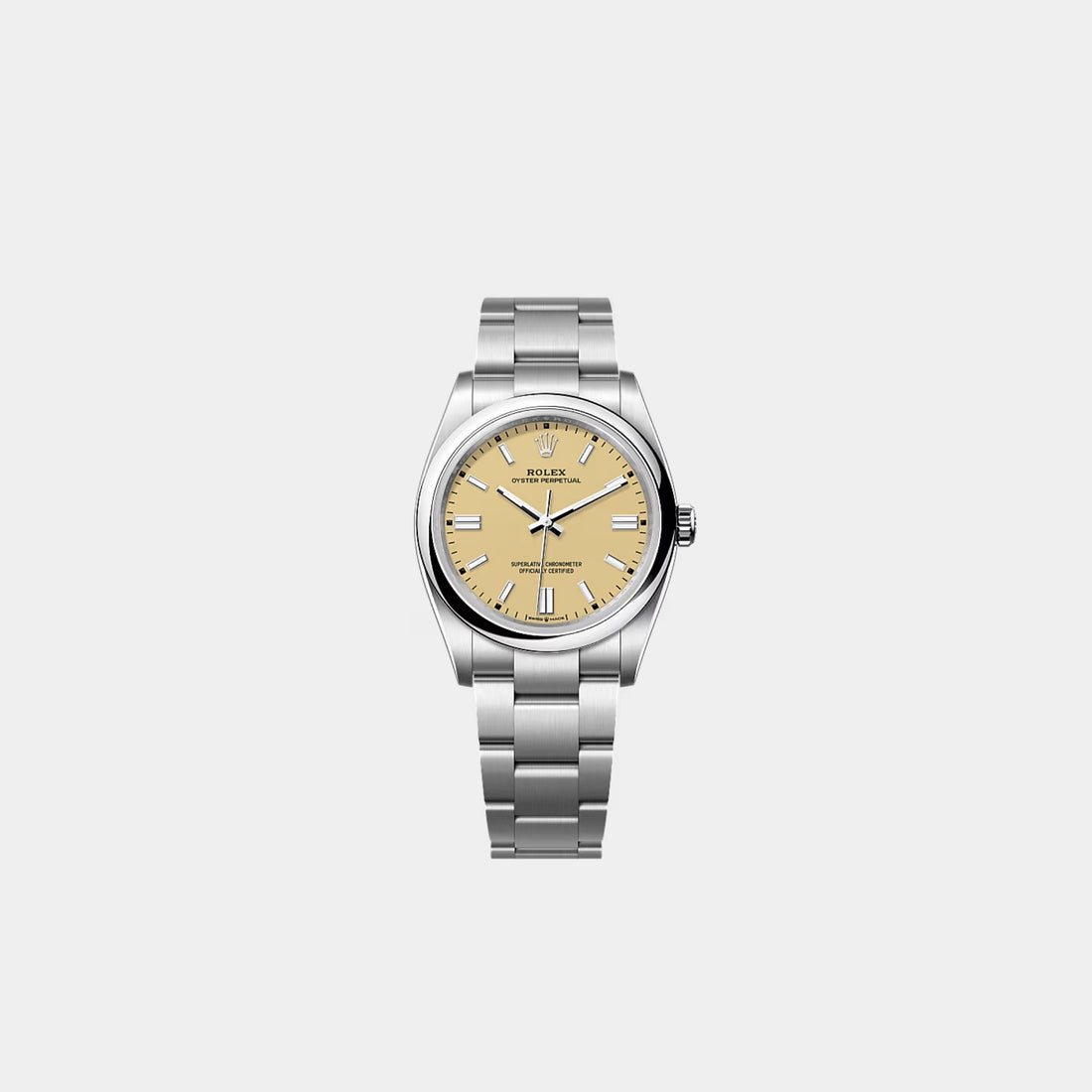 Rolex Oyster Perpetual 36 Oystersteel Beige Ref. 126000-0012