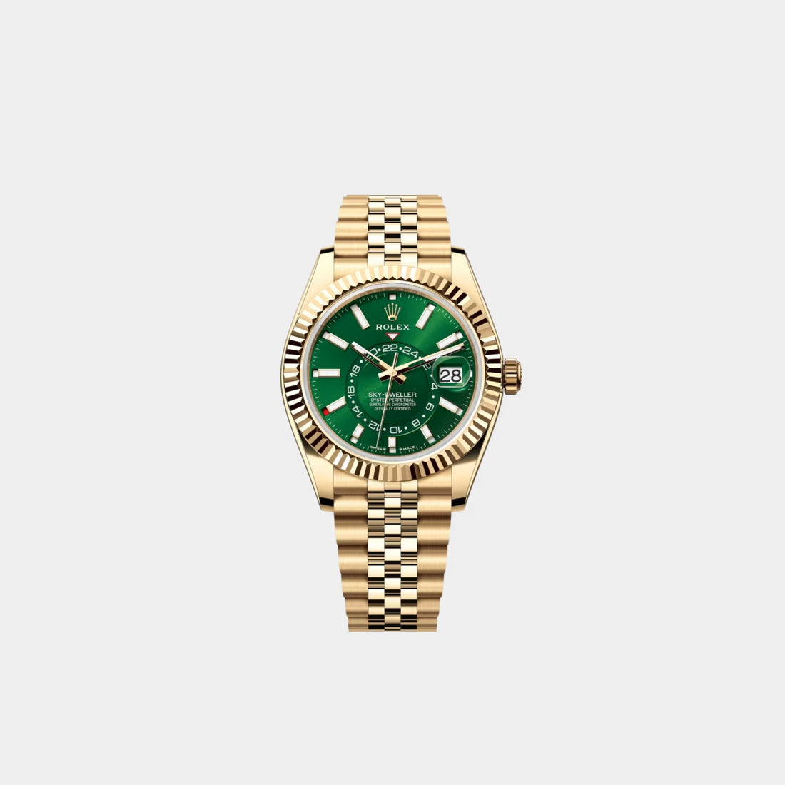 Rolex Sky-Dweller Yellow Gold Bright Green Ref. 336938-008