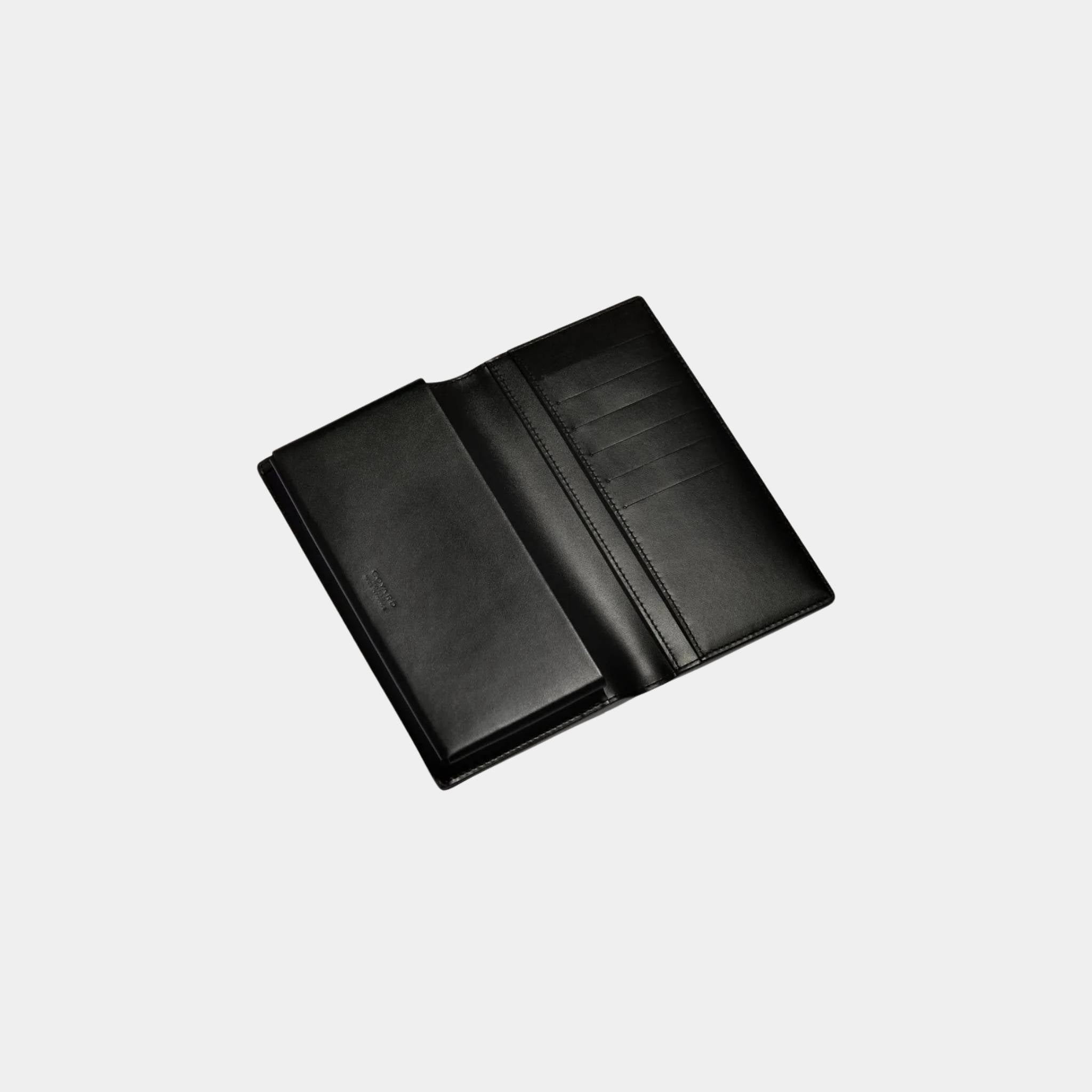 Goyard Saint-Lambert Wallet, Black, Open