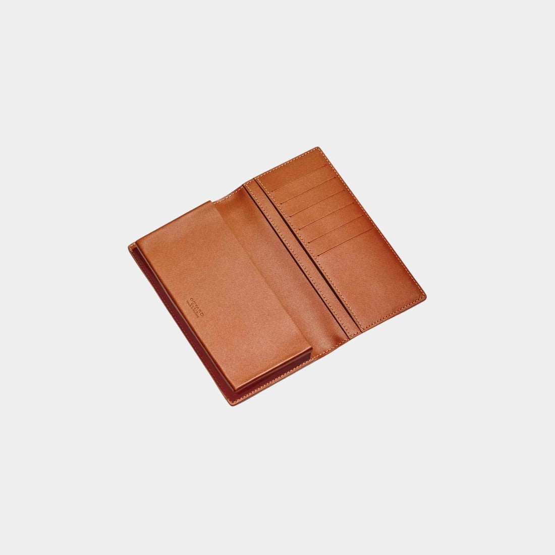 Goyard Saint-Lambert Wallet, Black, Tan, Open