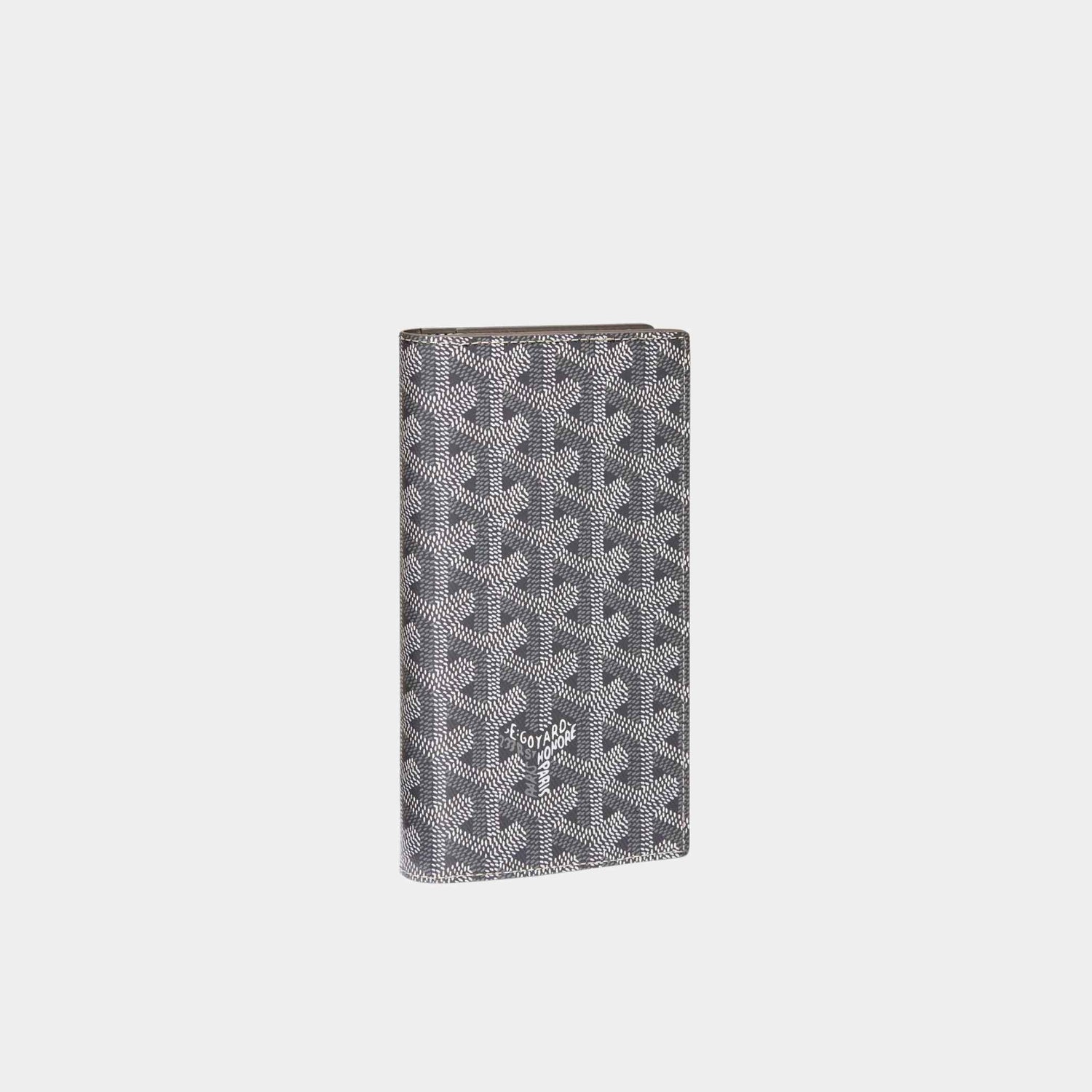 Goyard Saint-Lambert Wallet, Grey, Front