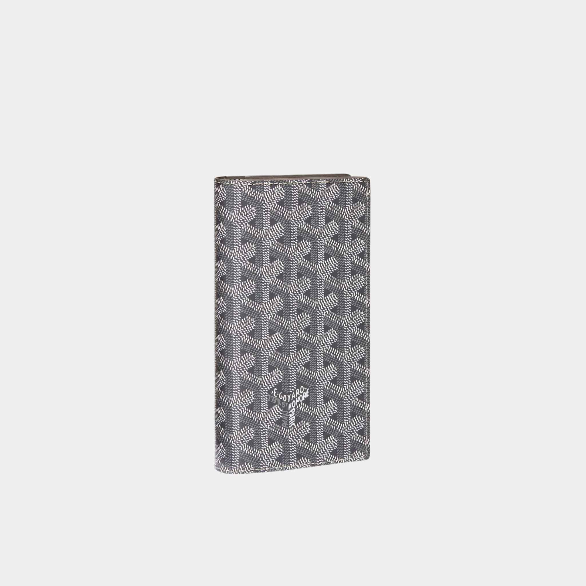 Goyard Saint-Lambert Wallet, Grey, Front