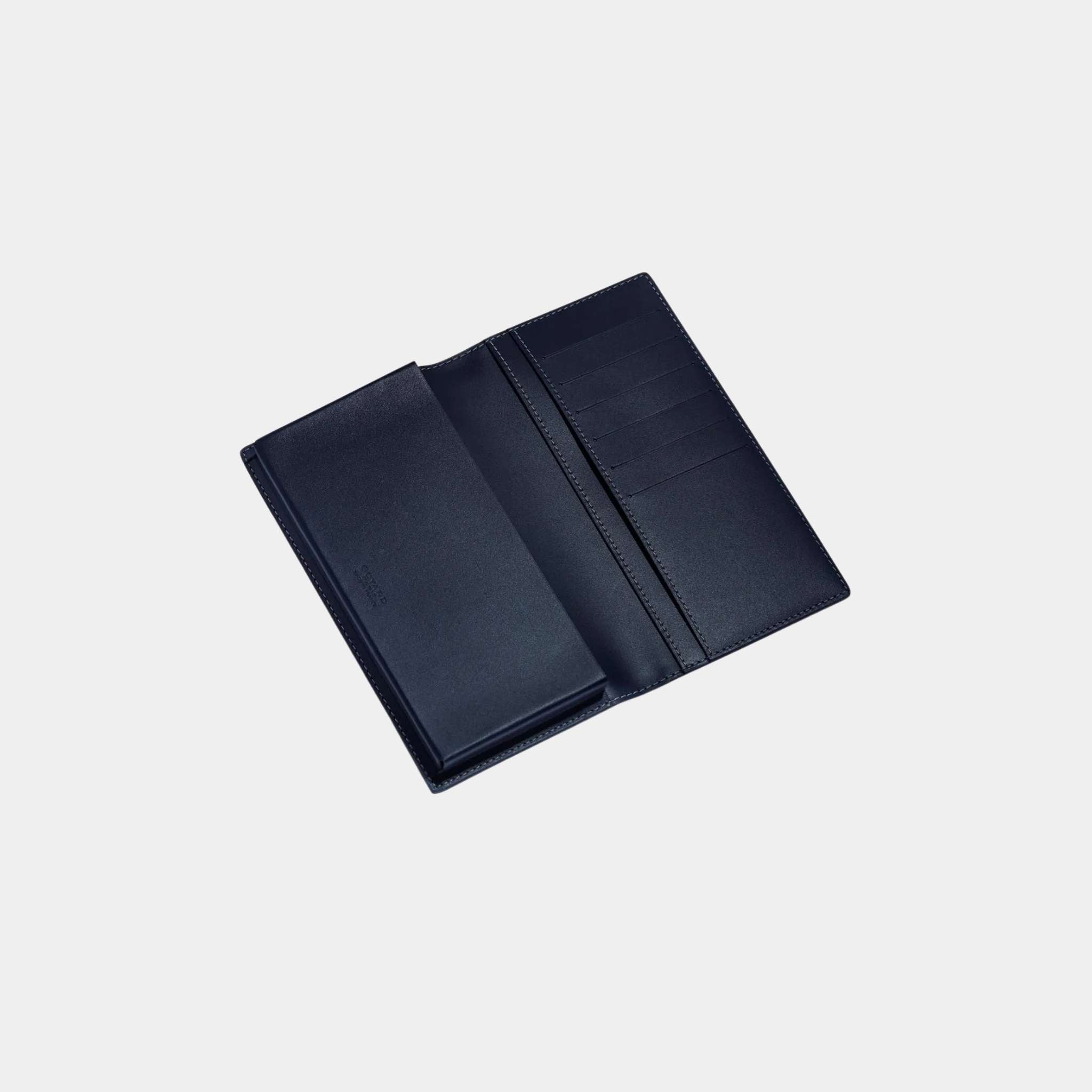 Goyard Saint-Lambert Wallet, Navy Blue, Open