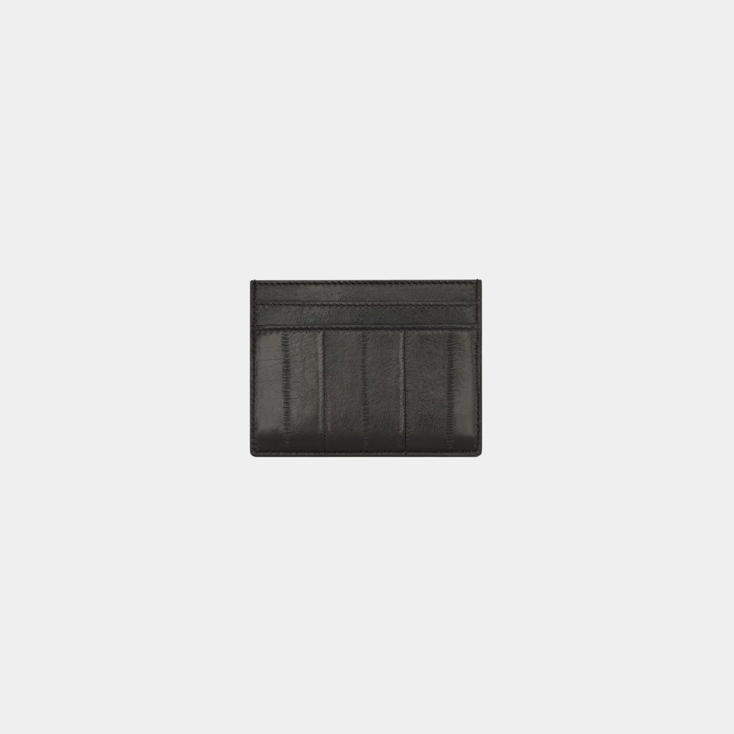 Saint Laurent Paris Card Case In Burnt Brown Eel, Back
