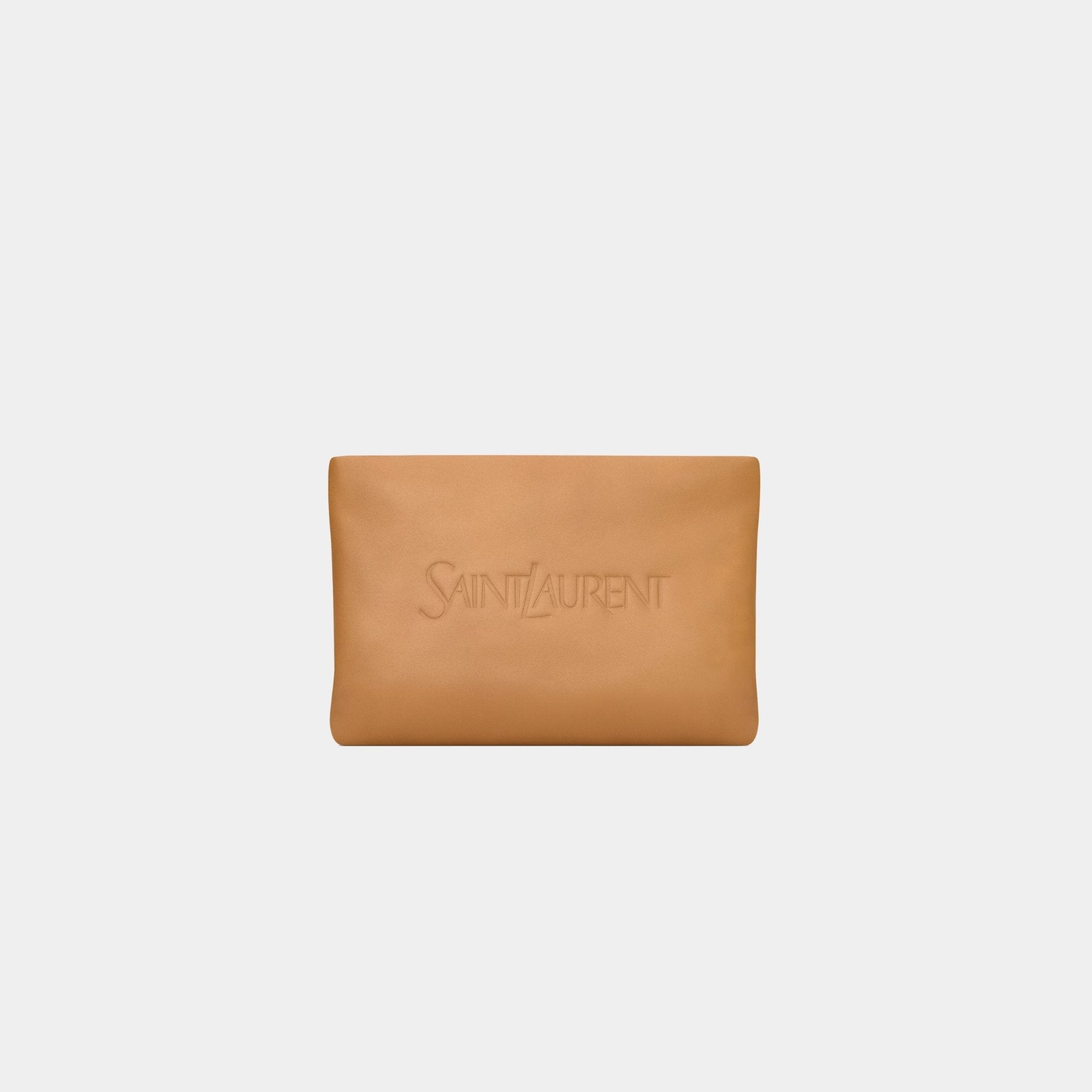 Saint Laurent Small Pouch Leather, Front