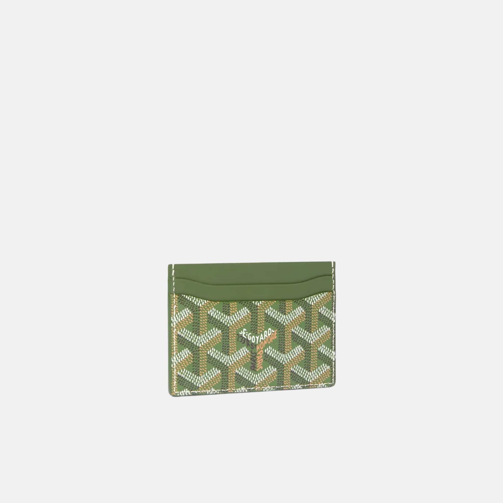 Goyard Saint Sulpice Card Wallet Kaki, front