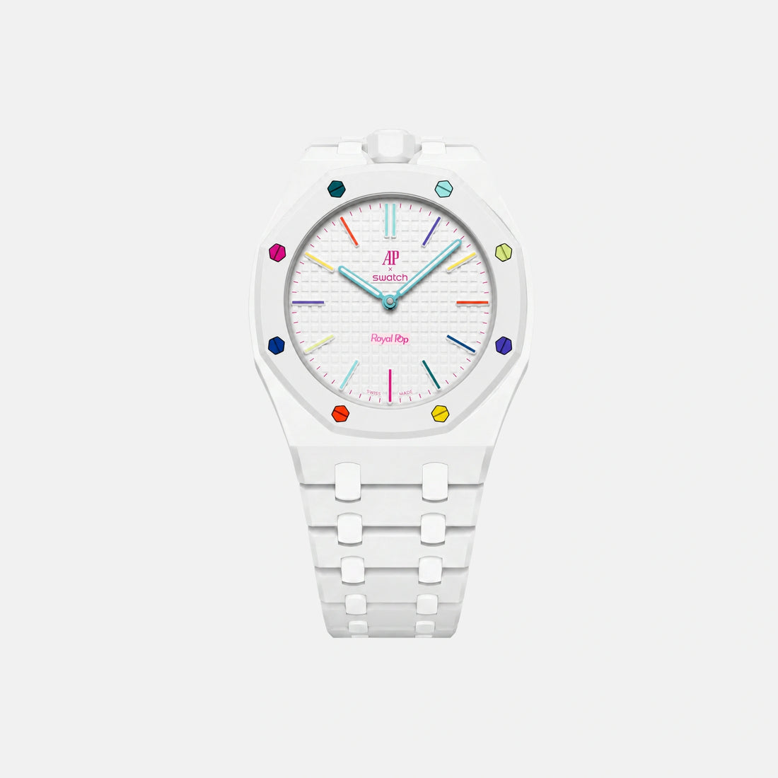 Swatch x AP Royal Pop Watch With Bracelet - HUIT BLANC