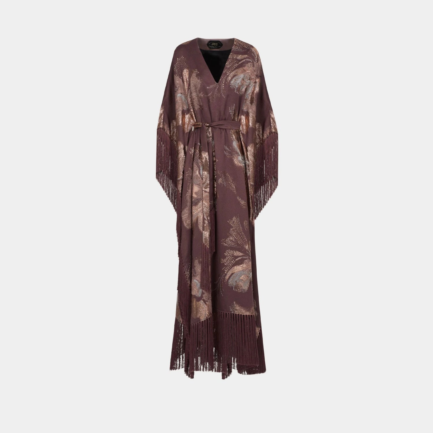 Taller Marmo Dawn Royale Kaftan In Mauve, Front 