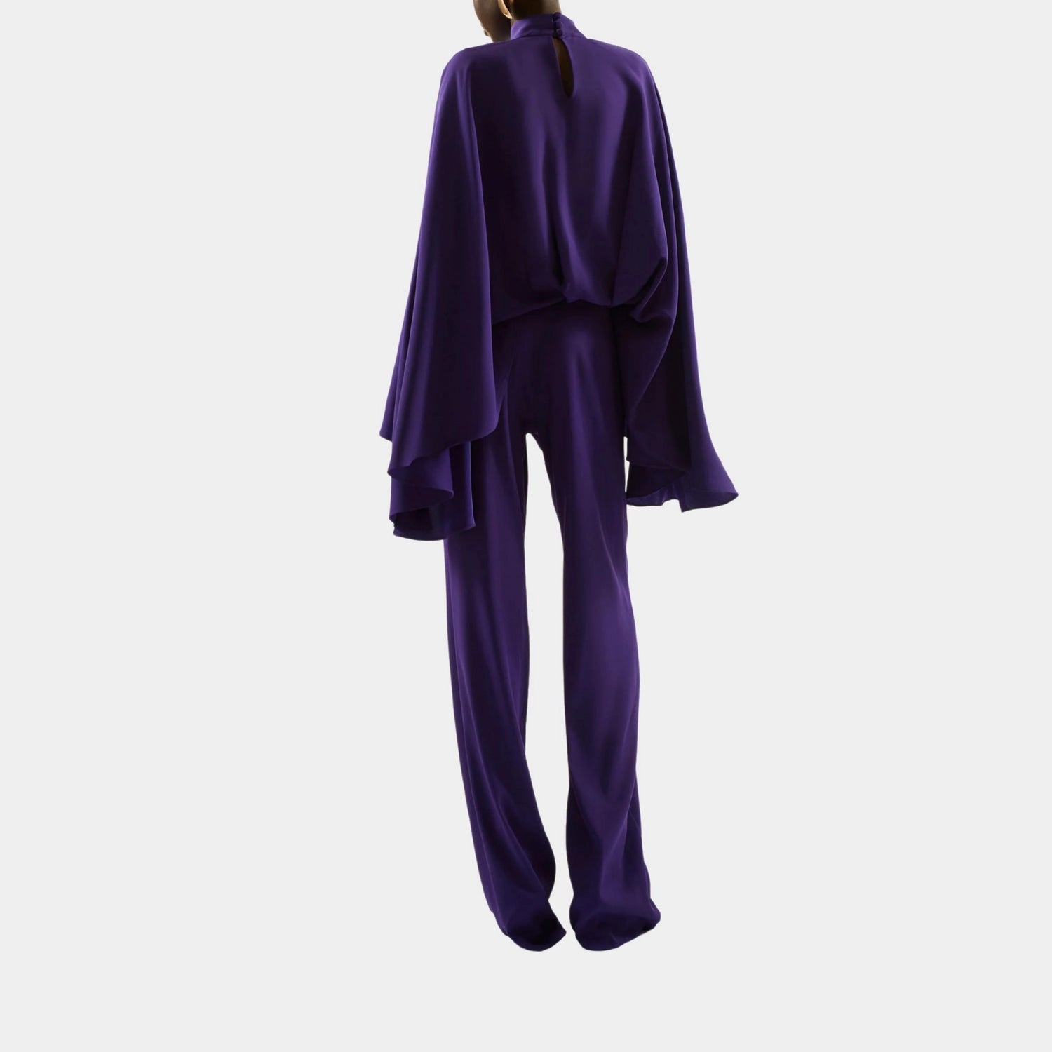 Taller Marmo Eolia Jumpsuit In Violet, Model, Back 