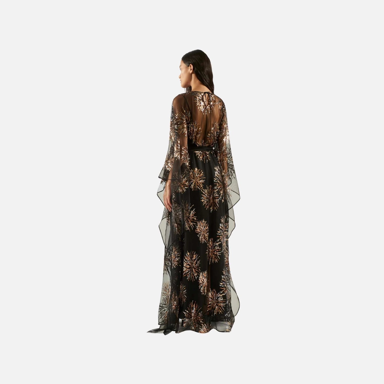Taller Marmo Gran Soleil Kaftan in Black, Back