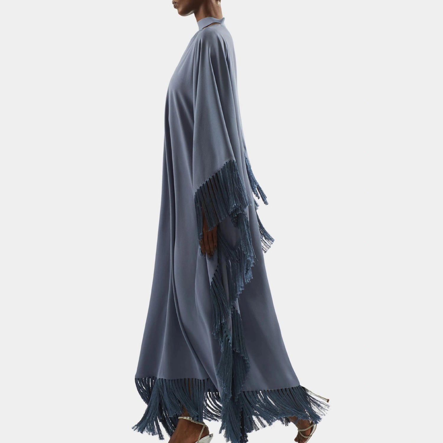 Taller Marmo Hammamet Kaftan In Smoke Blue , Side