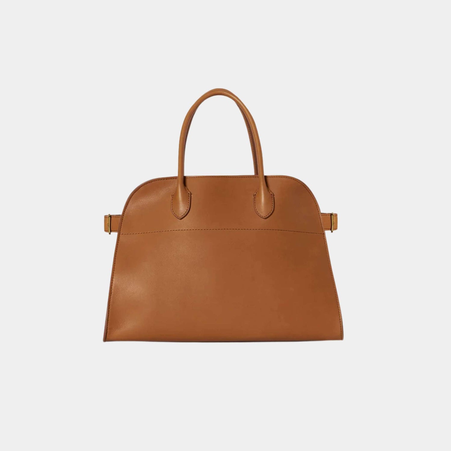 The Row Soft Margaux 12 Bag In Leather, Cuir, Front