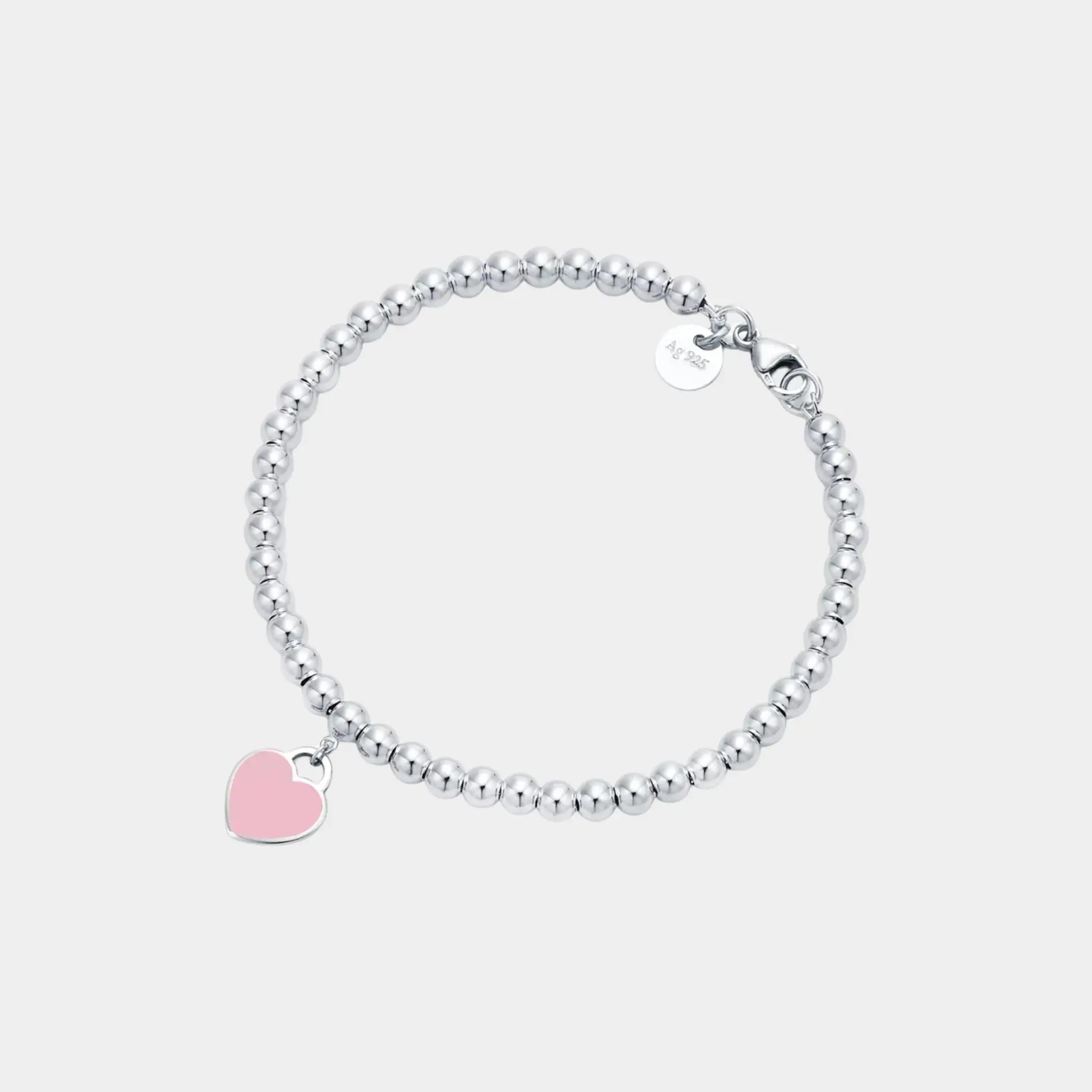 Tiffany &amp; Co Heart-Shaped Pendant In 925 Sterling Silver and Diamond
