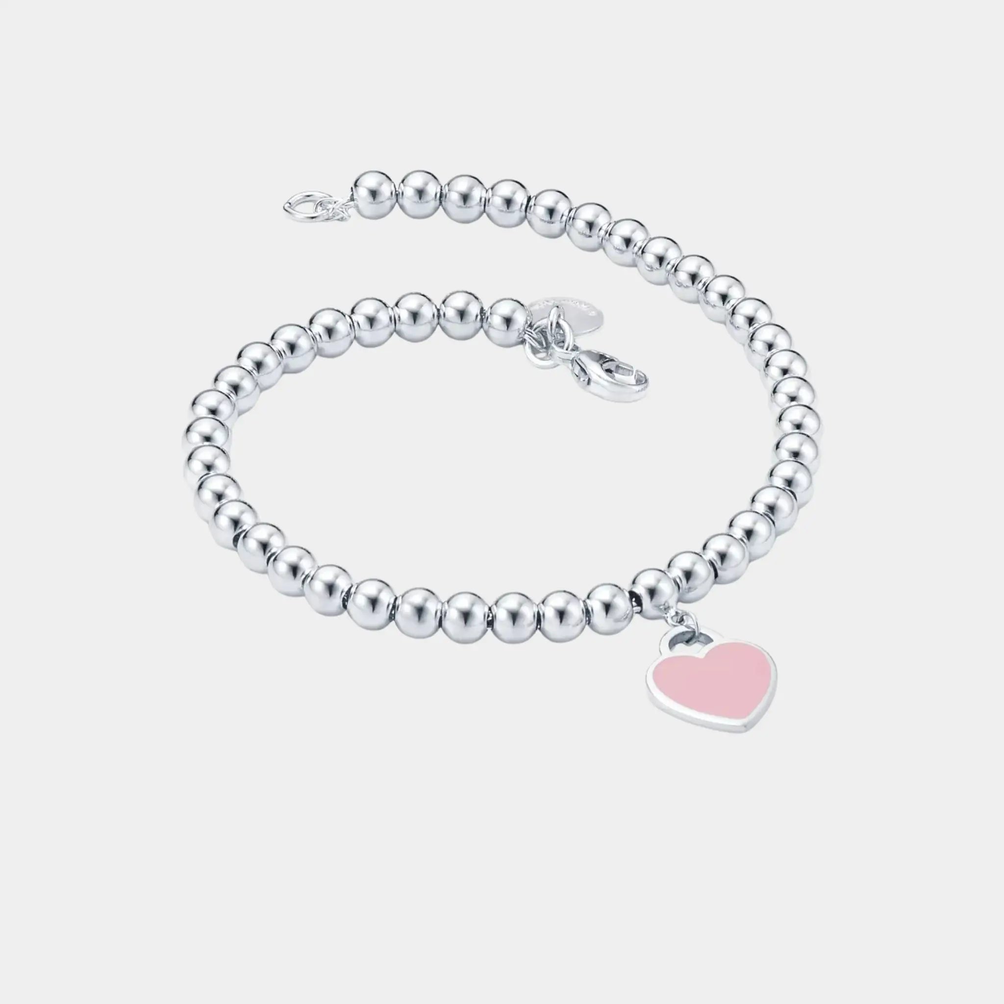 Tiffany &amp; Co Heart-Shaped Pendant In 925 Sterling Silver and Diamond