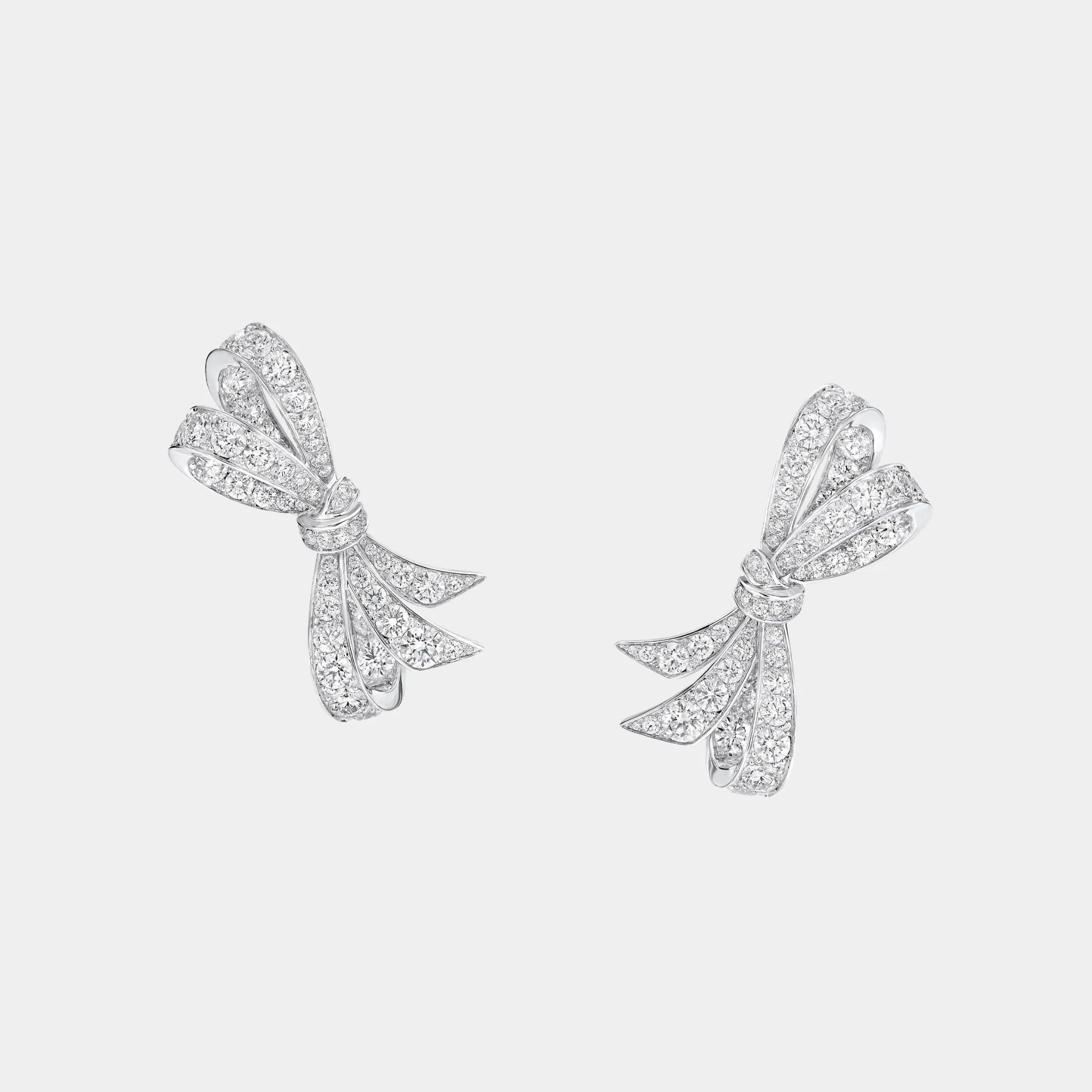 Graff Tildas Bow Diamond Earrings, Front