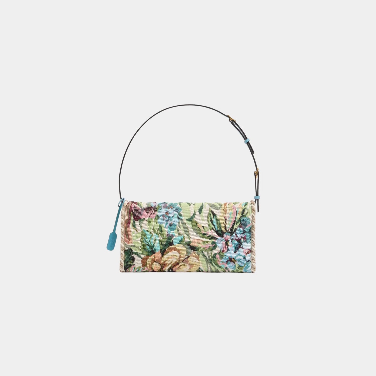 Valentino Garavani DeVain Small Shoulder Bag Voyage Imaginaire Jacquard, Back