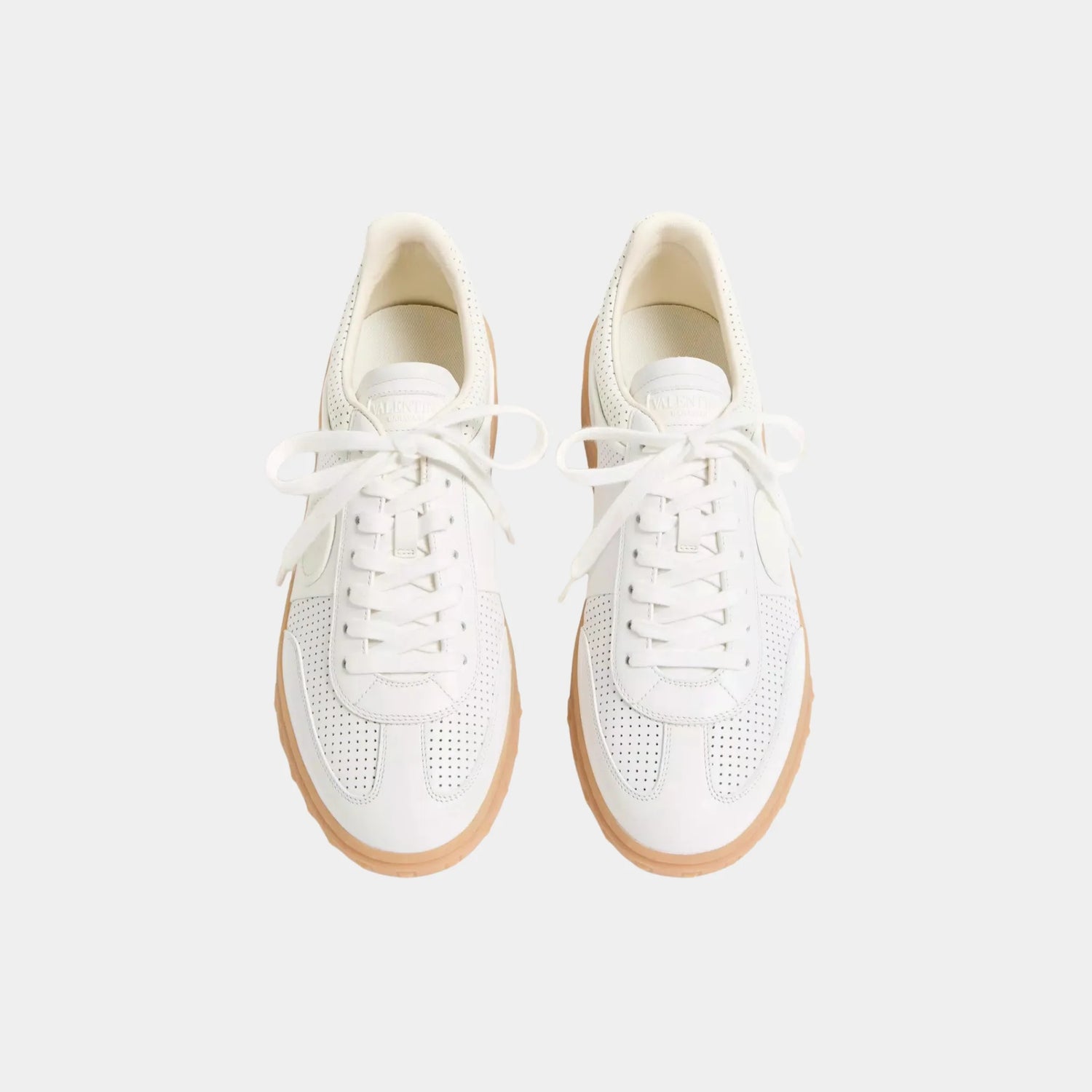 Valentino Upvillage Sneaker in Perforated Nappa Leather, Back