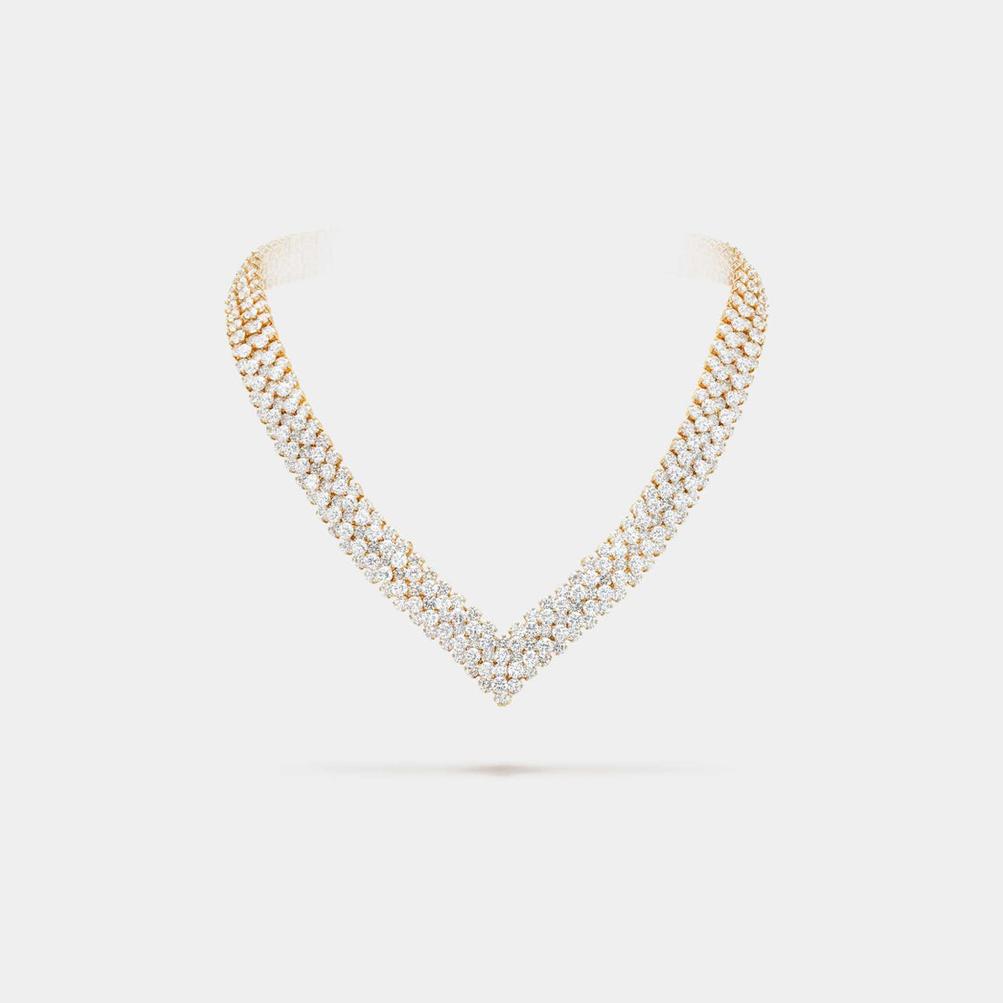 Van Cleef & Arpels À Cheval Transformable Necklace Yellow Gold Diamond, Front