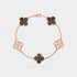 Van Cleef & Arpels Alhambra Rose Gold Motifs Bracelet Diamond Pearl, Linked View 
