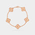 Van Cleef & Arpels Alhambra Vintage Rose Gold Motifs Bracelet, Linked View