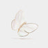 Van Cleef & Arpels Butterfly Clip Yellow Gold Diamond Mother Of Pearl, Front