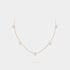 Van Cleef & Arpels Fleurette Necklace 5 Flowers Rose Gold Diamond, Front