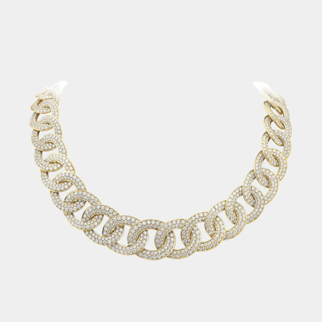 Van Cleef &amp; Arpels Olympia Necklace Yellow Gold Diamond, Front