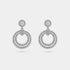 Van Cleef & Arpels Perlée Diamonds Earrings White Gold Diamond, Front