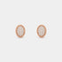 Van Cleef & Arpels Perlée Diamonds Pavé Earrings Rose Gold Diamond, Front