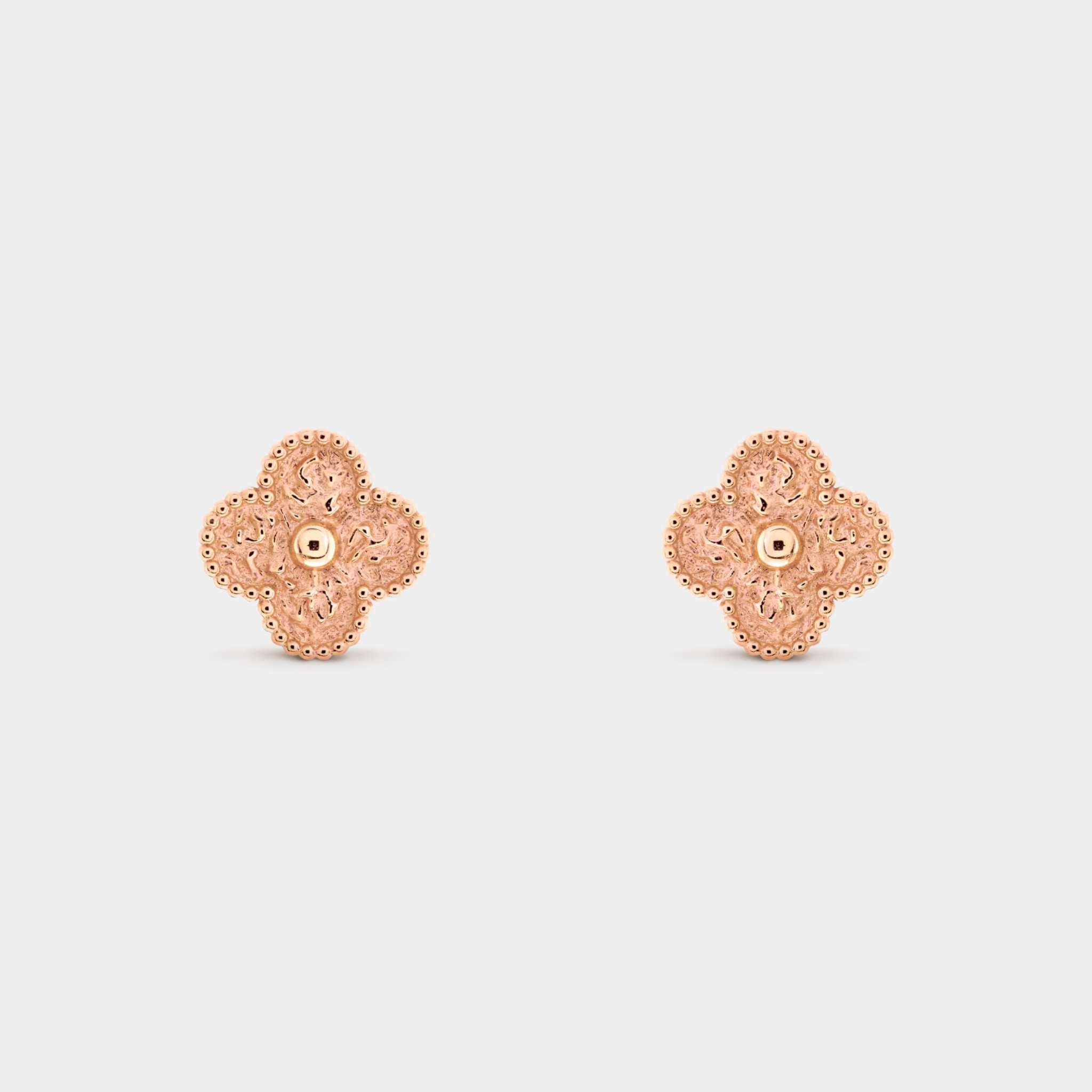 Van Cleef &amp; Arpels Vintage Alhambra Earrings Rose Gold