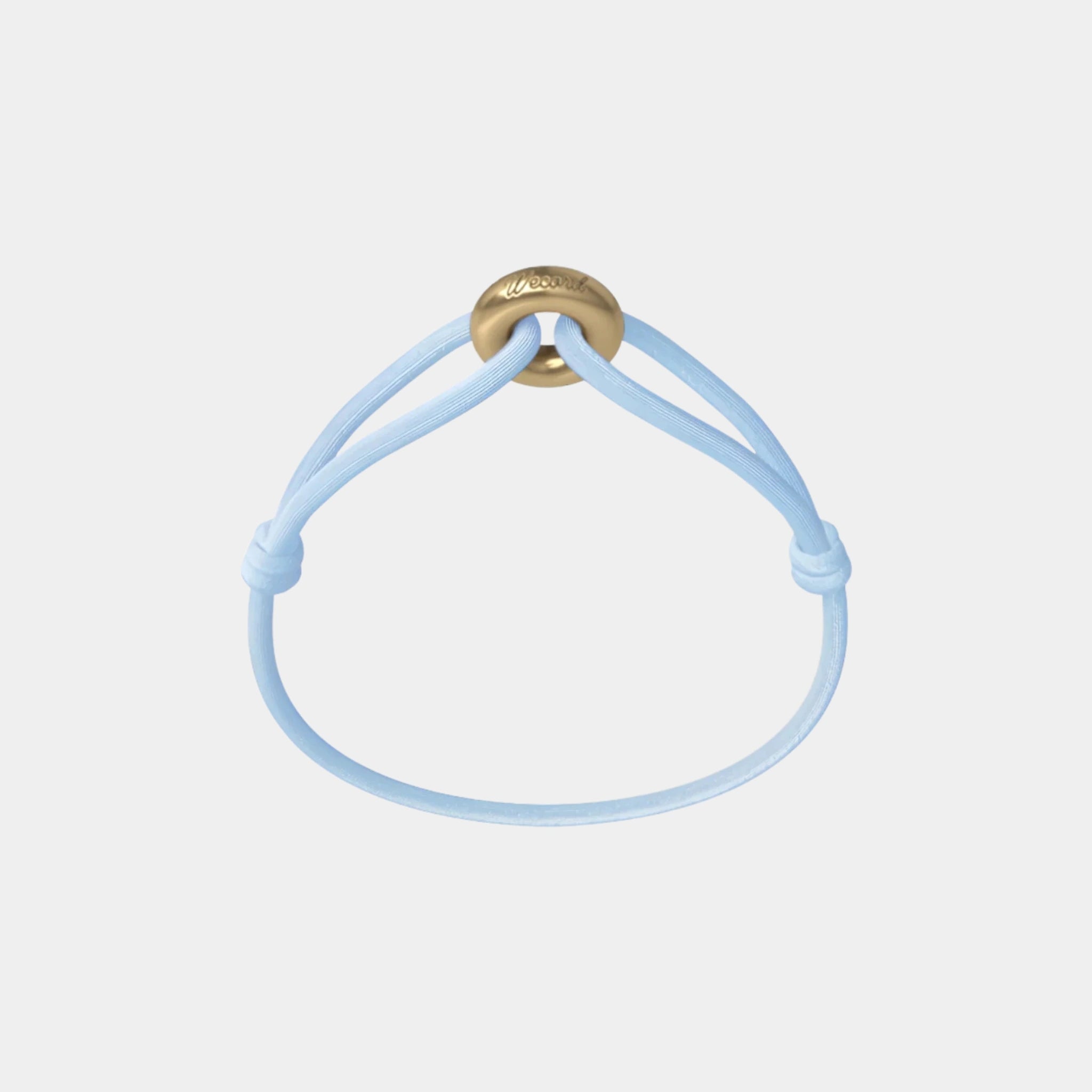 Wecord Golden Soho Cord Bracelet, Light Blue