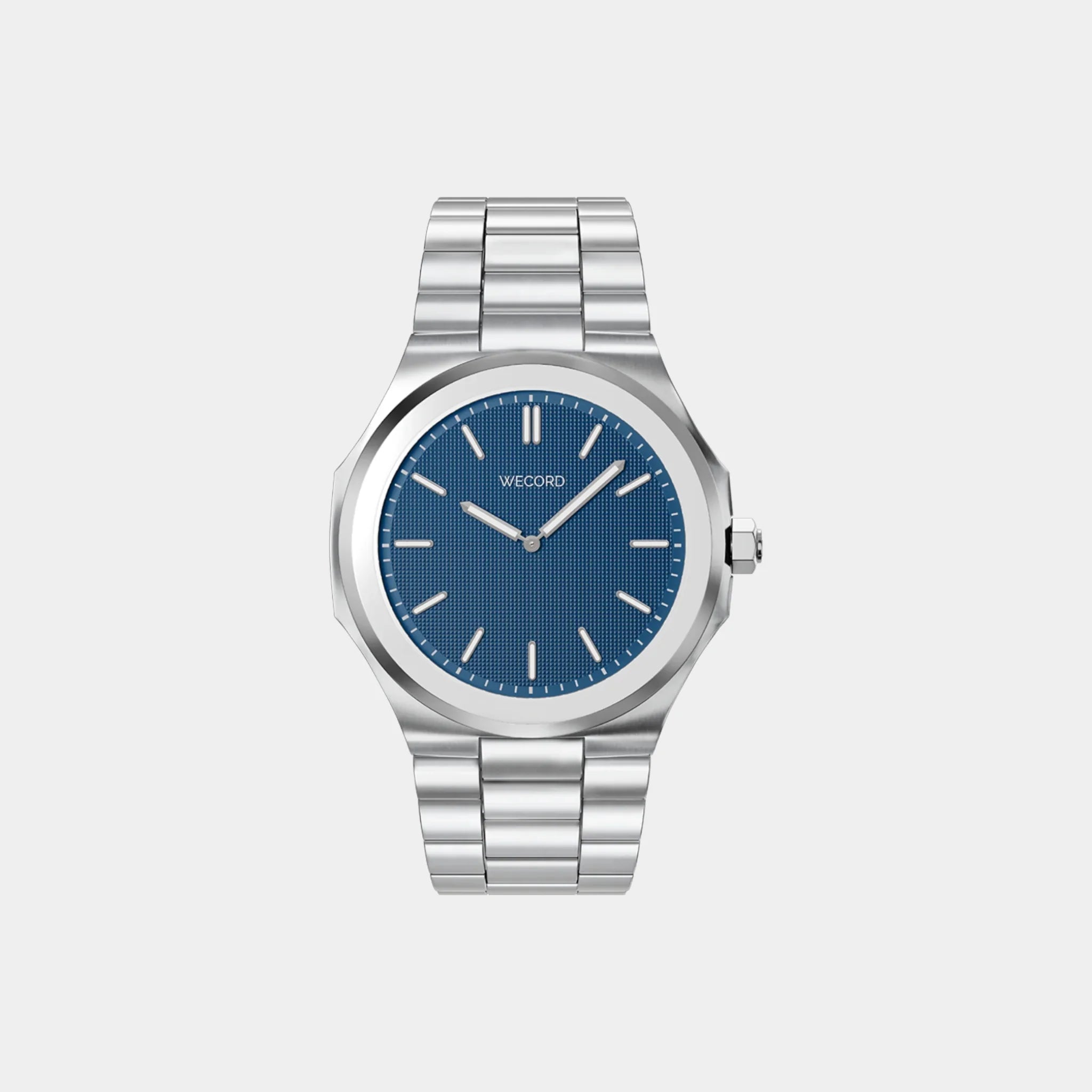 Wecord Oliver Watch Large Model, Navy Blue