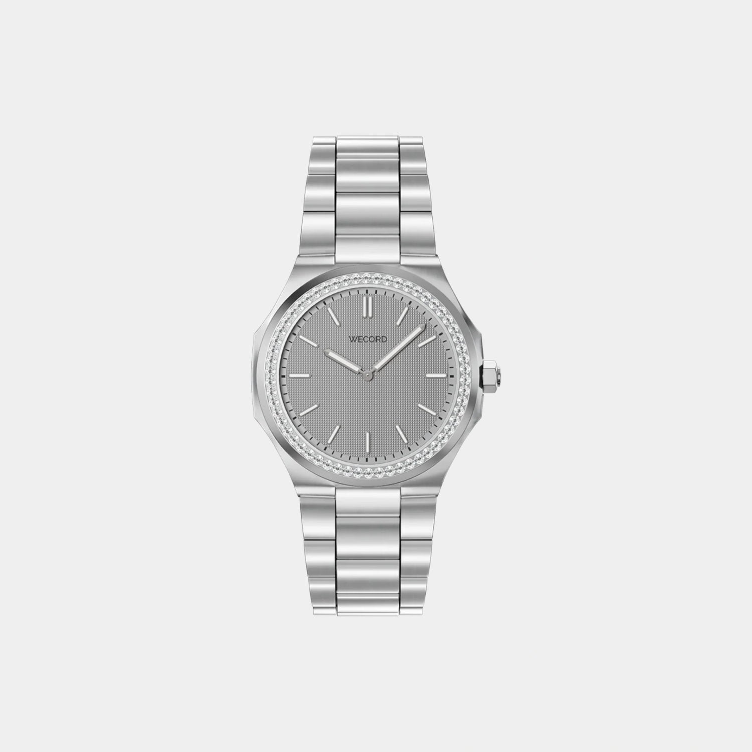 Wecord Oliver Watch Small Model With Diamonds, Grey