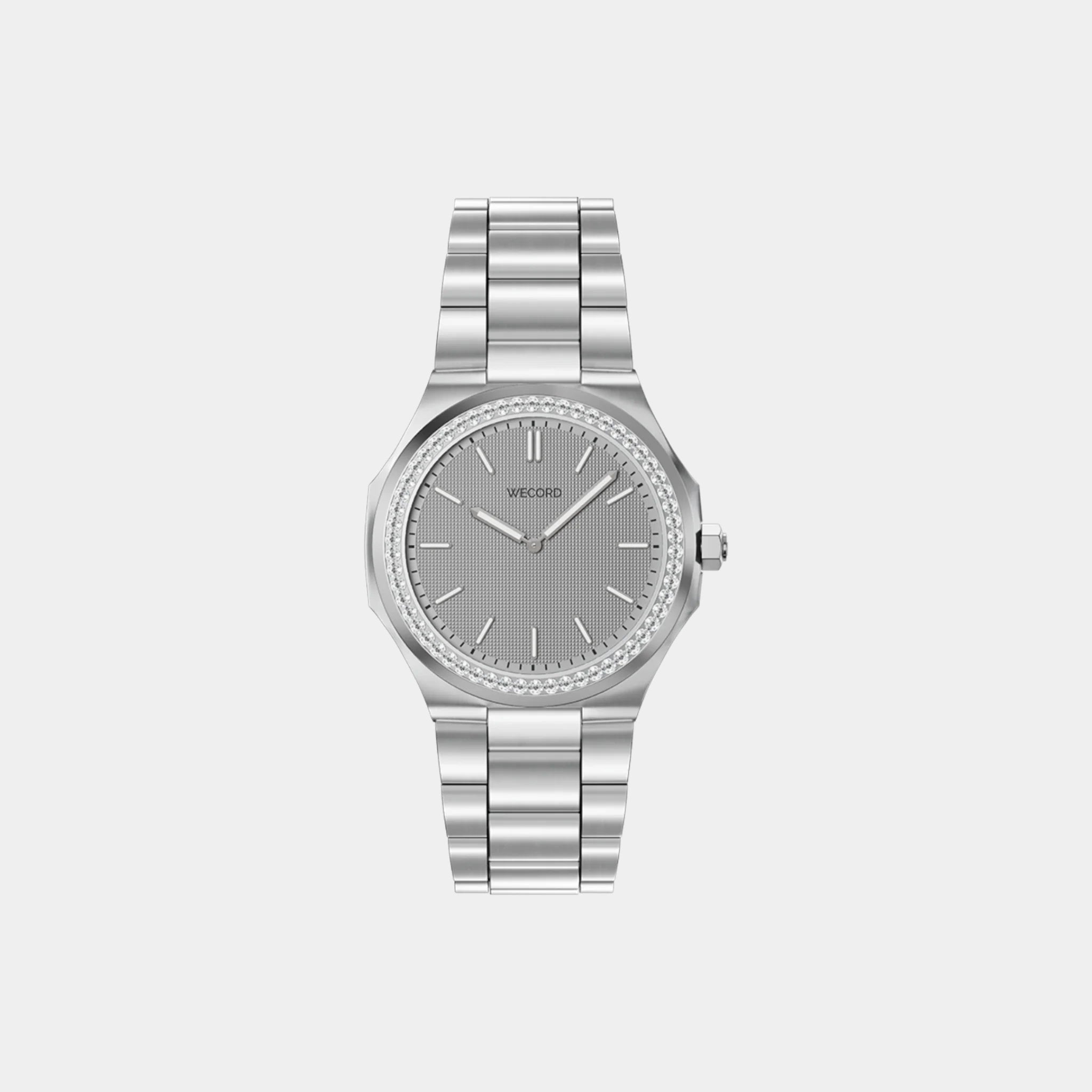 Wecord Oliver Watch Small Model With Diamonds, Grey