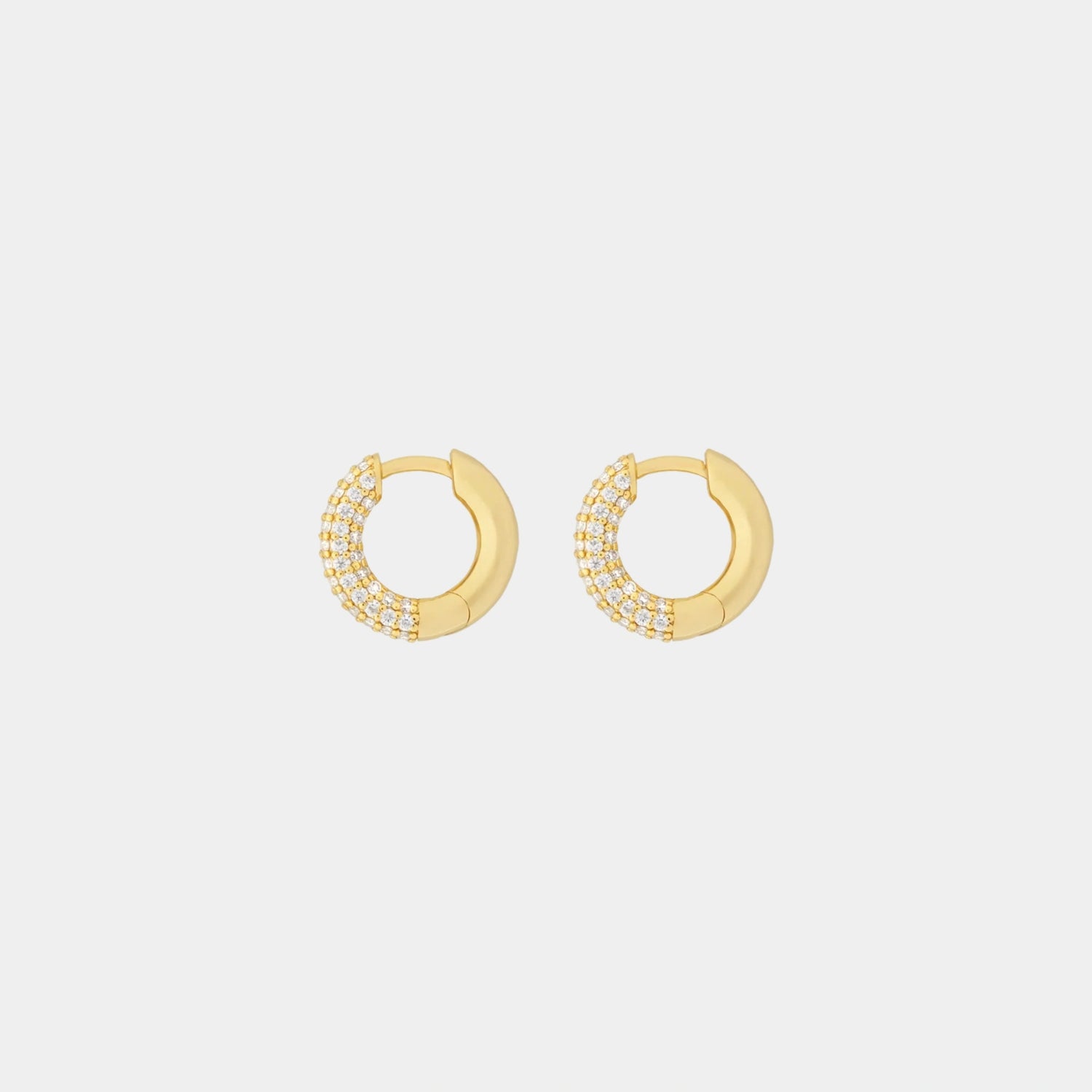 Wecord Soho Hoop Earrings, Golden