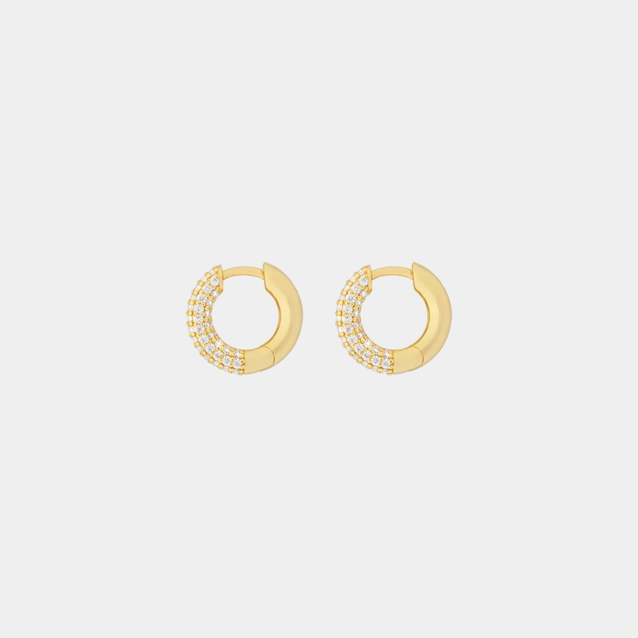Wecord Soho Hoop Earrings, Golden