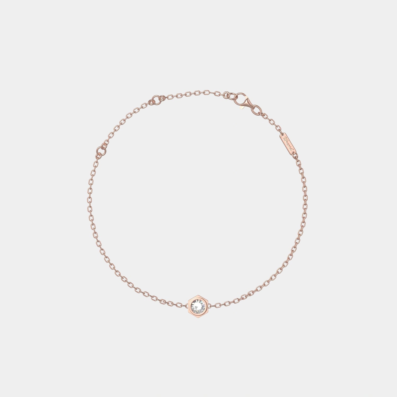 Wecord Unity bracelet, Rose Gold