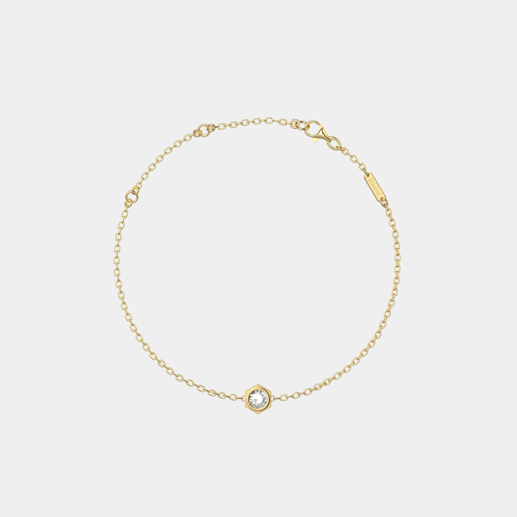 Wecord Unity bracele, Yellow Gold