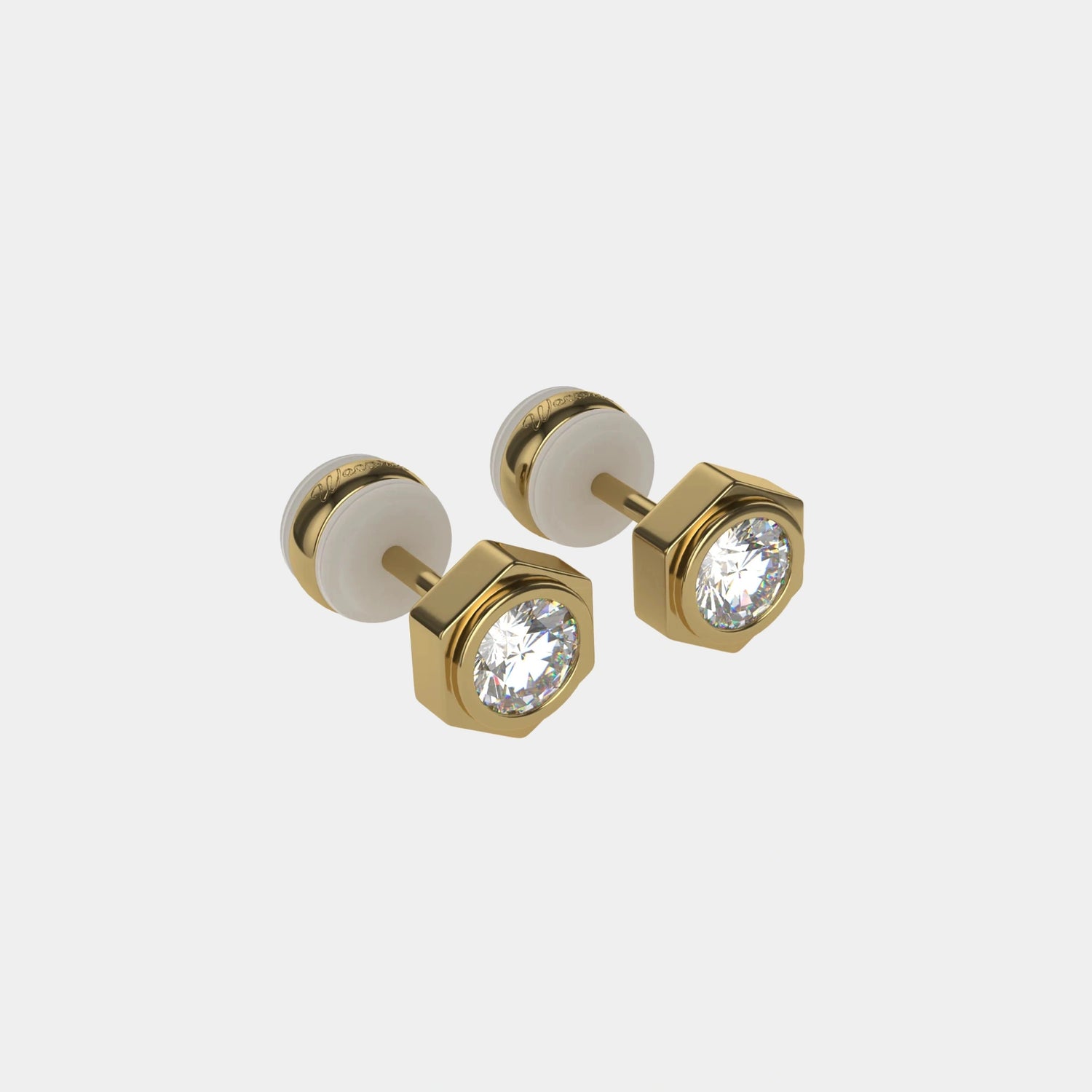 Wecord Unity Earrings, Yellow Gold