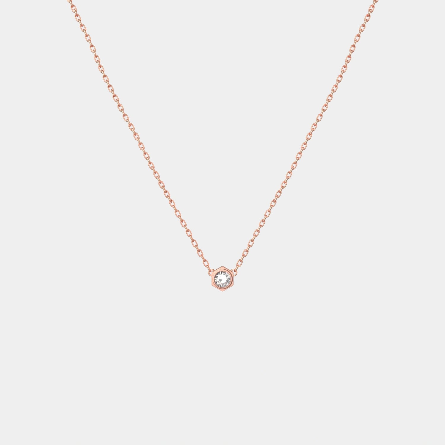 Wecord Unity necklace, Rose Gold, Pendant