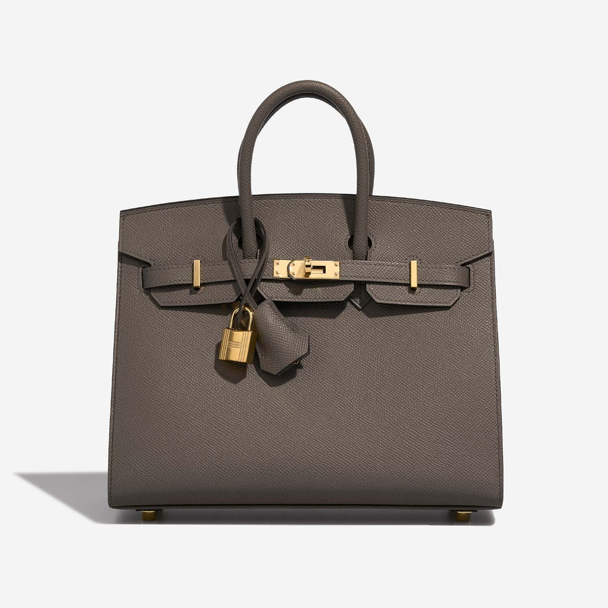 Birkin 25 Epsom Gris Etain GHW