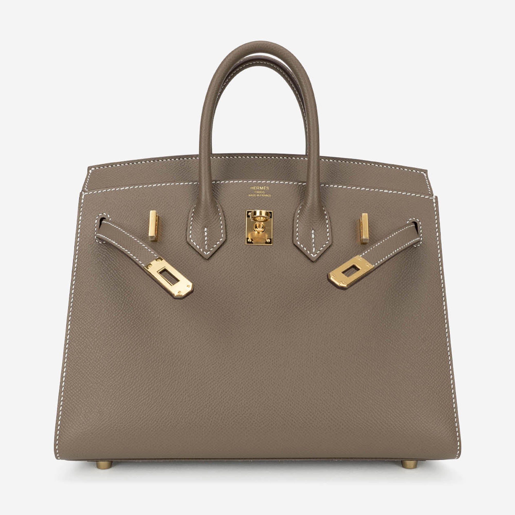 Birkin 25 Epsom Etoupe GHW