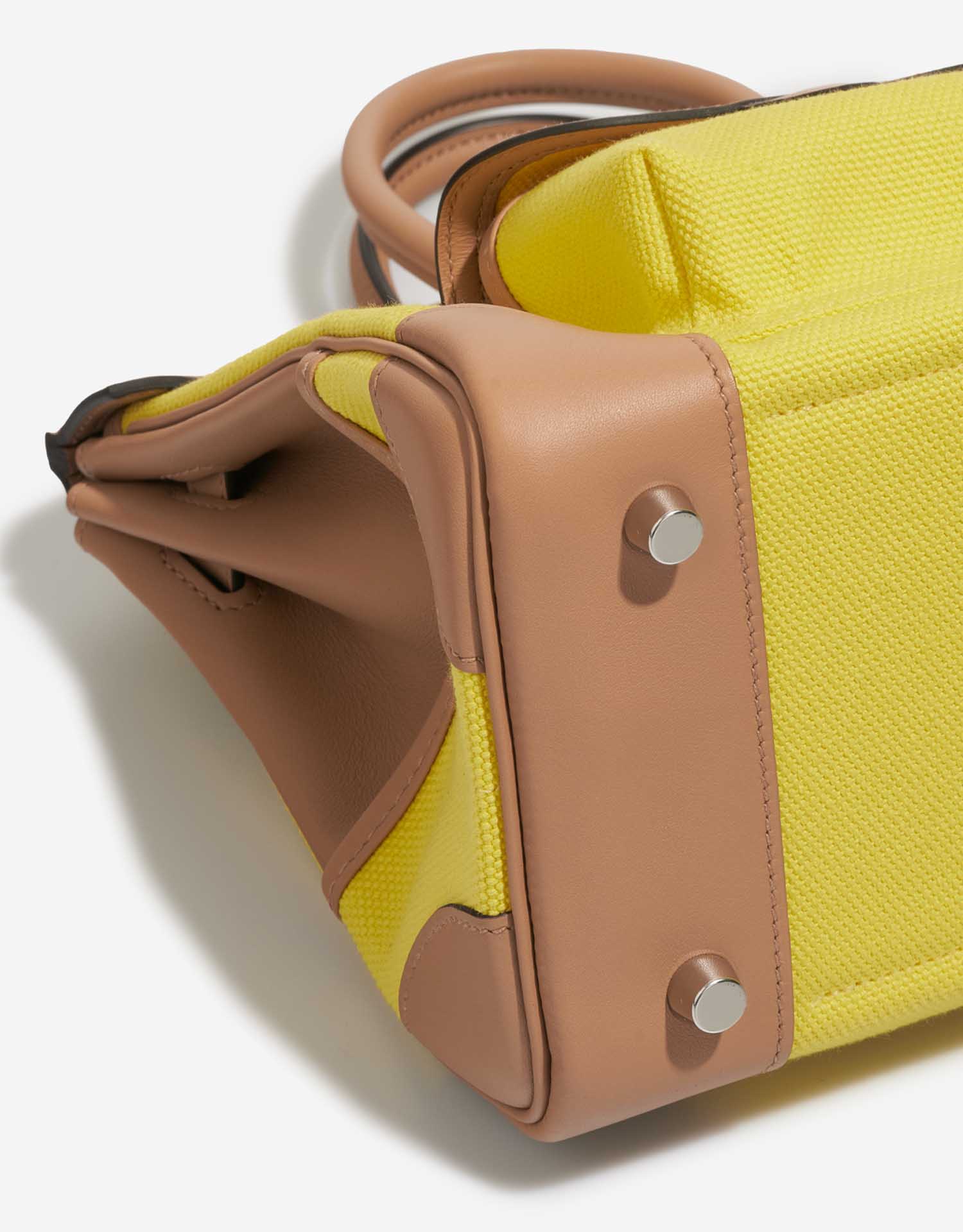 Birkin Cargo 25 Toile Swift Jaune Citron Chai